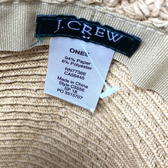 💖MEGA SALE💖J. Crew& August HC 2 beach hats SET Tan Green ALSU00514 - Picture 5 of 9
